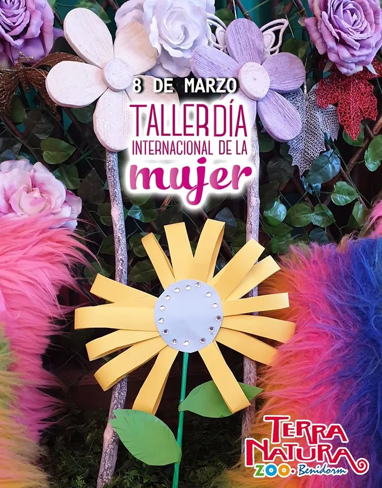 Taller de flores de papel en Terra Natura Benidorm