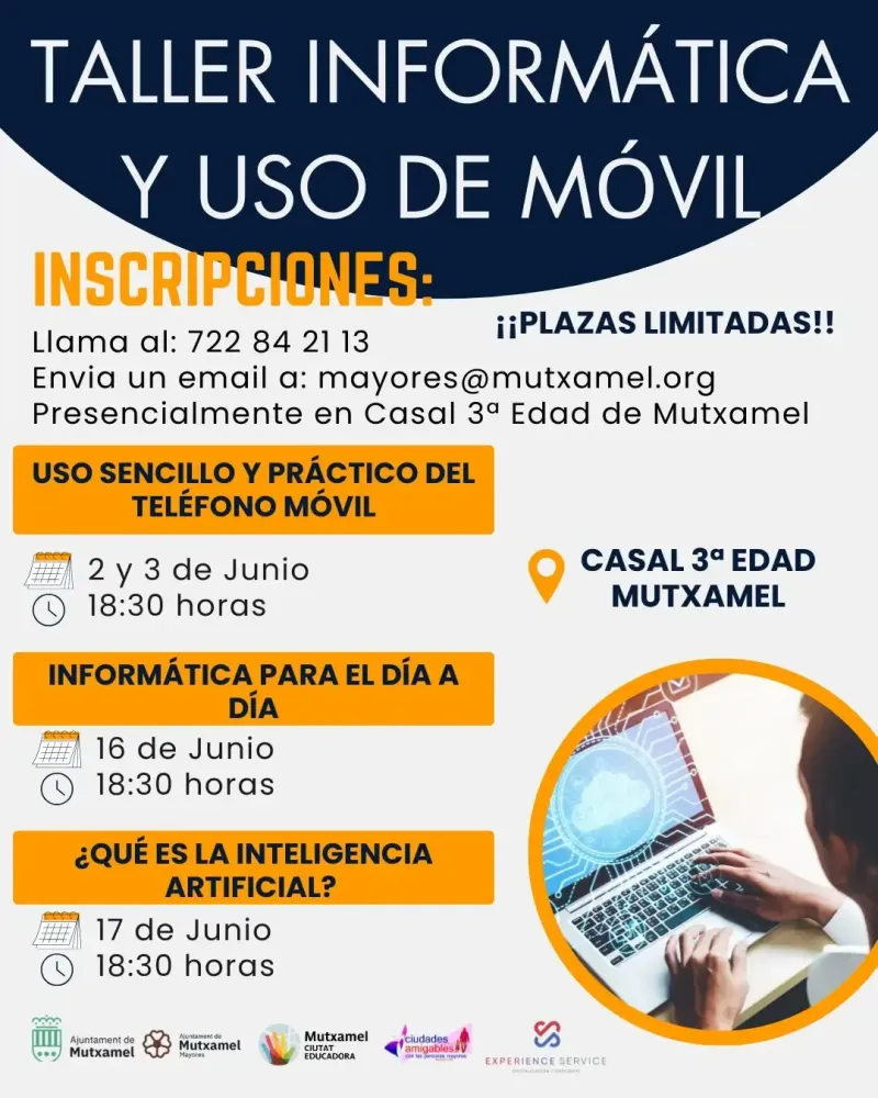 Taller de informática y uso de móvil