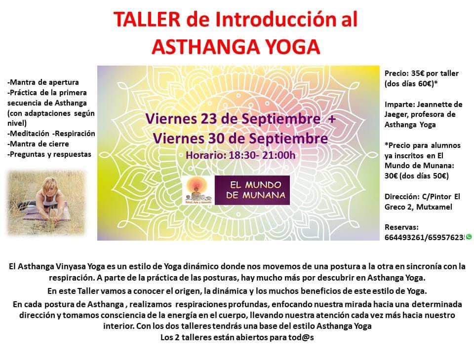 Taller de Introducción al Asthanga Yoga