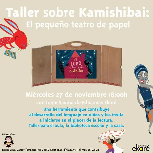 Taller De Kamishibai con Ekaré en Llibres Chus