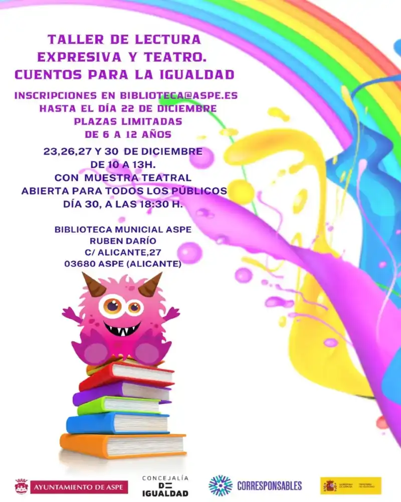 Taller de lectura expresiva y teatro. Cuentos para la igualdad