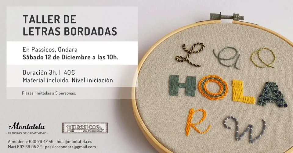Taller de Letras Bordadas