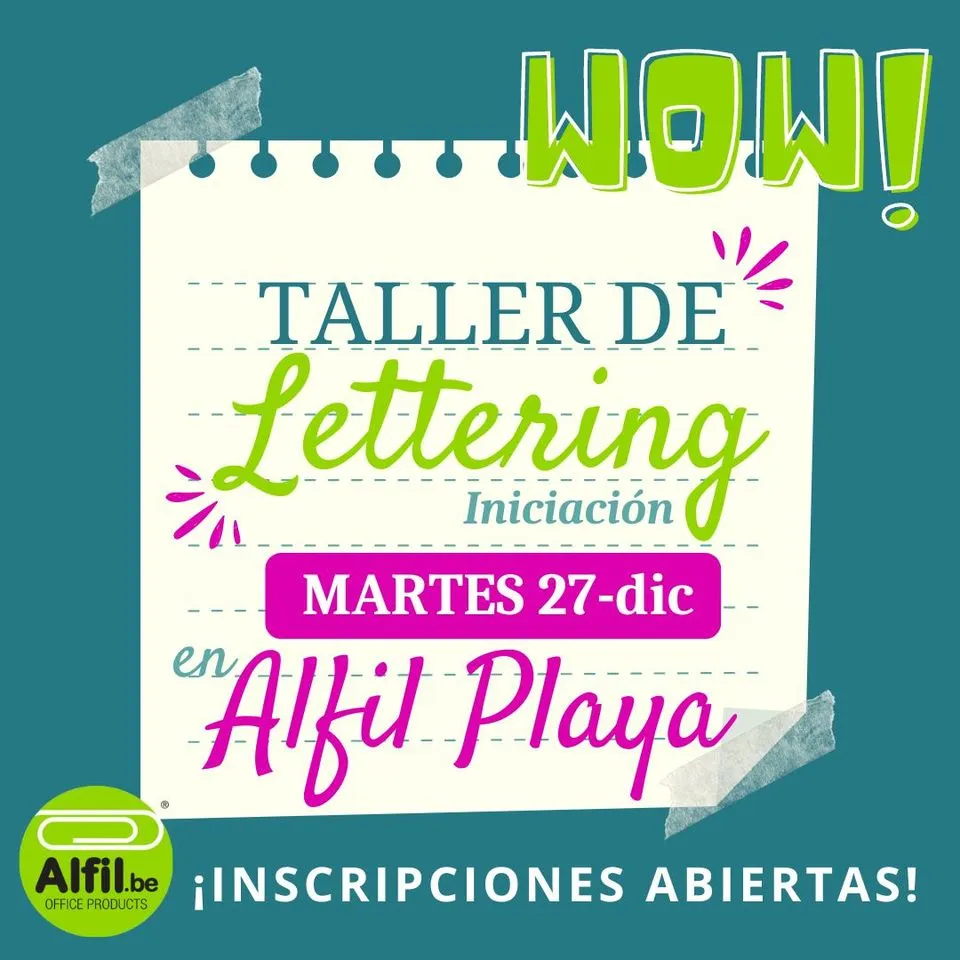 Taller de Lettering para peques en Alicante