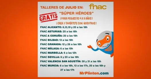 Taller de Mr. Plinton en Fnac Alicante