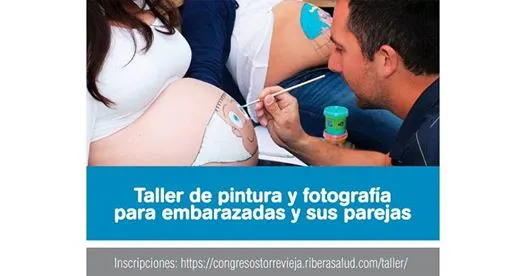 Taller de pintura y fotografía para embarazadas y sus parejas