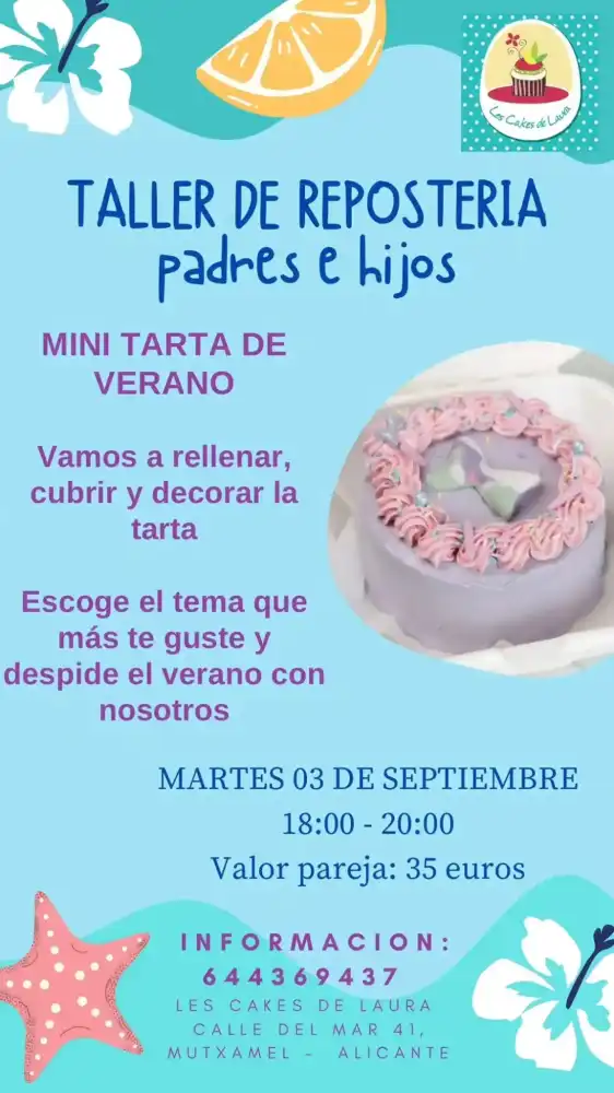 Taller de repostería padres e hijos