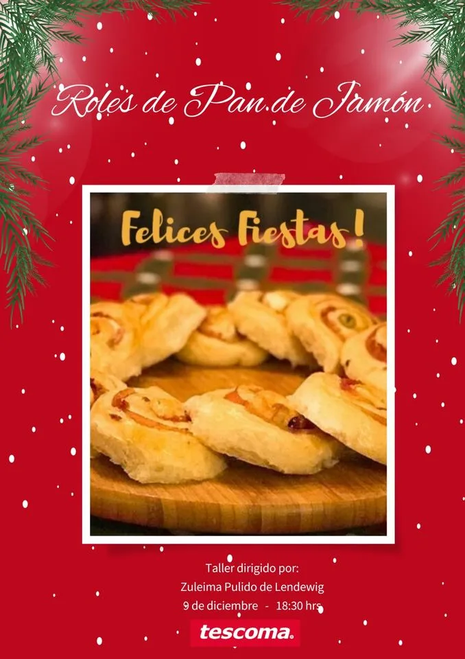 Taller de Roles de Pan de Jamón