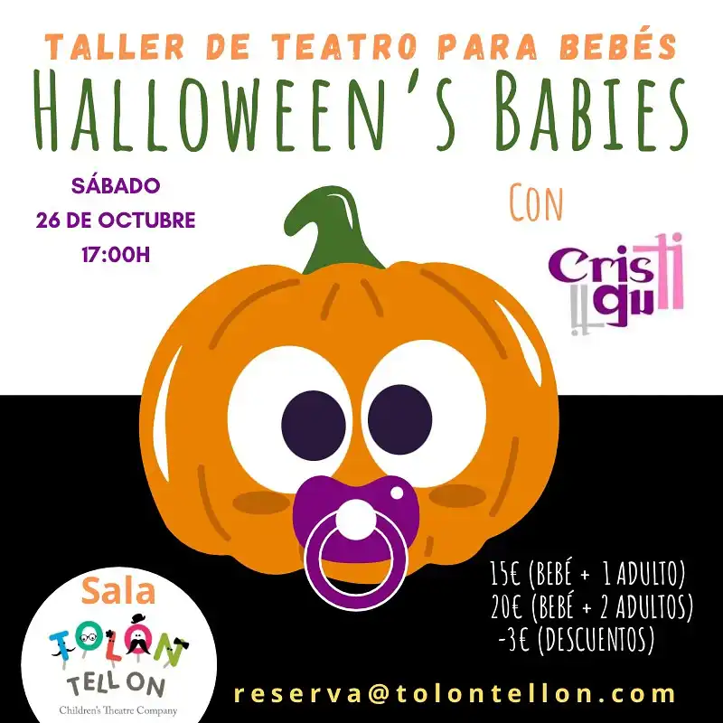 Taller de teatro para bebés "Halloween's Babies"