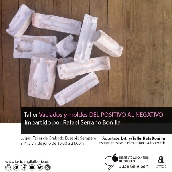 Taller de vaciados y moldes: Del positivo al negativo