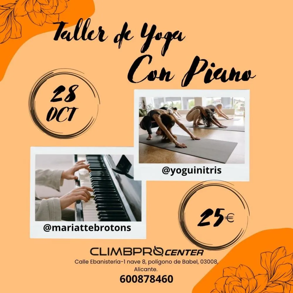 Taller de Yoga con piano