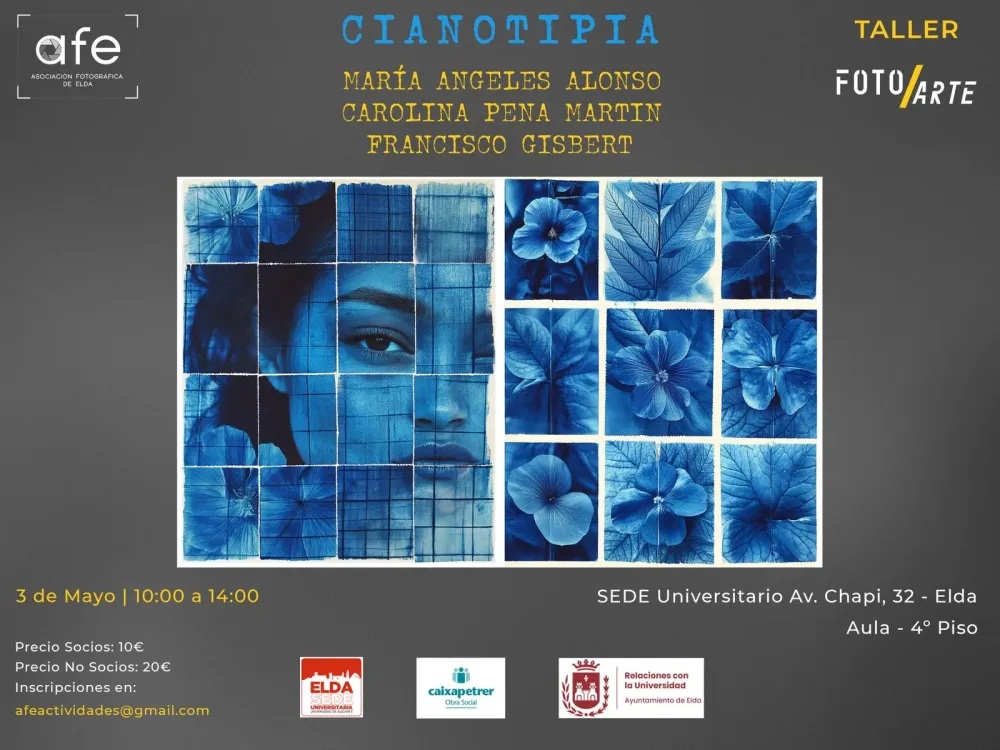 Taller de "Cianotipia" impartido Maria Angeles Alonso