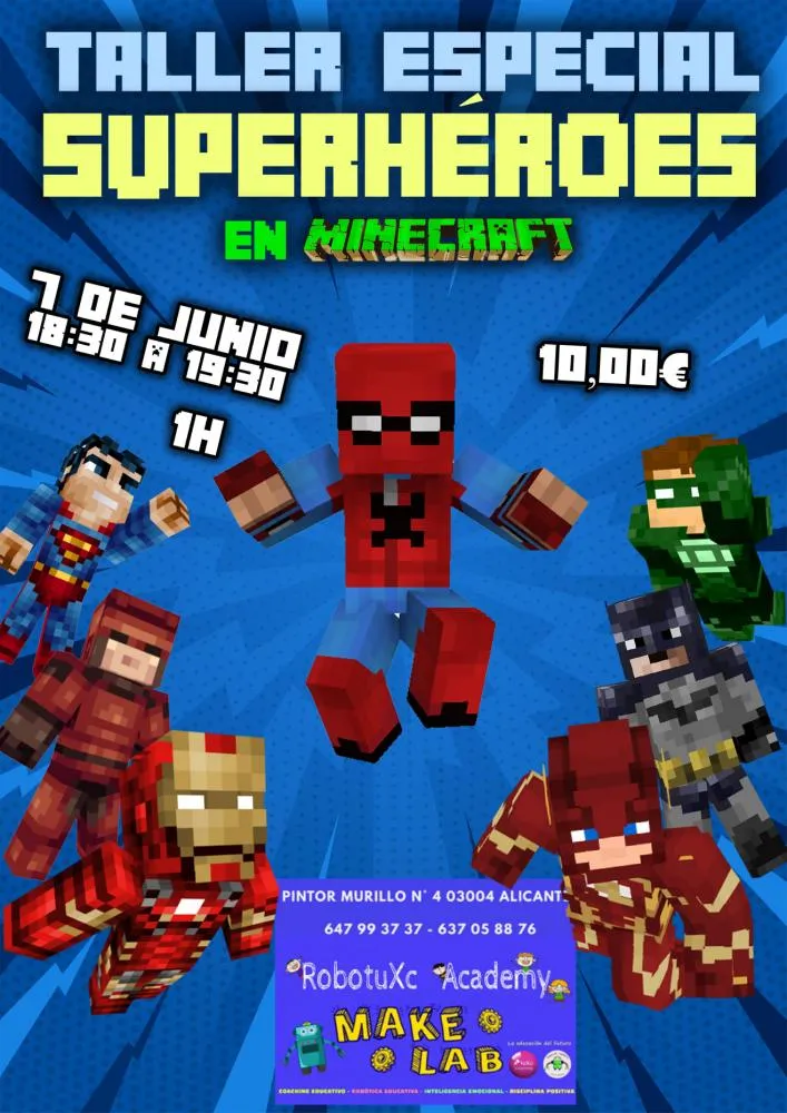 Taller Especial Superhérores Minecraft