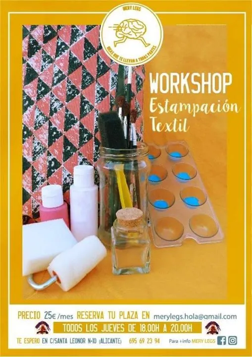 Taller Estampación Textil en Alicante