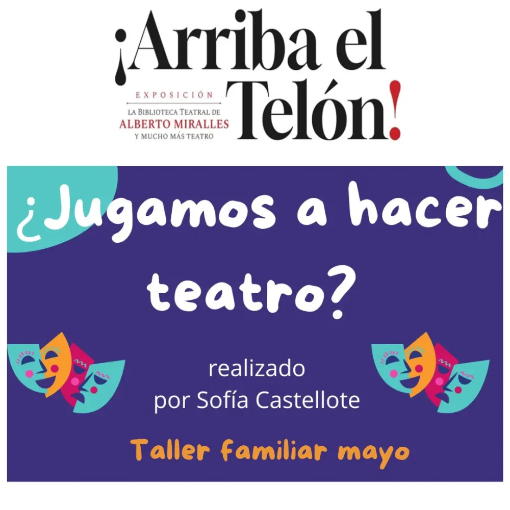 Taller familiar en la Biblioteca Pep Sempere ¿Jugamos a hacer teatro?