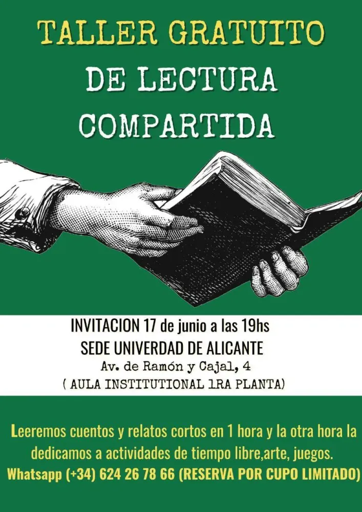 Taller gratuito de lectura compartida