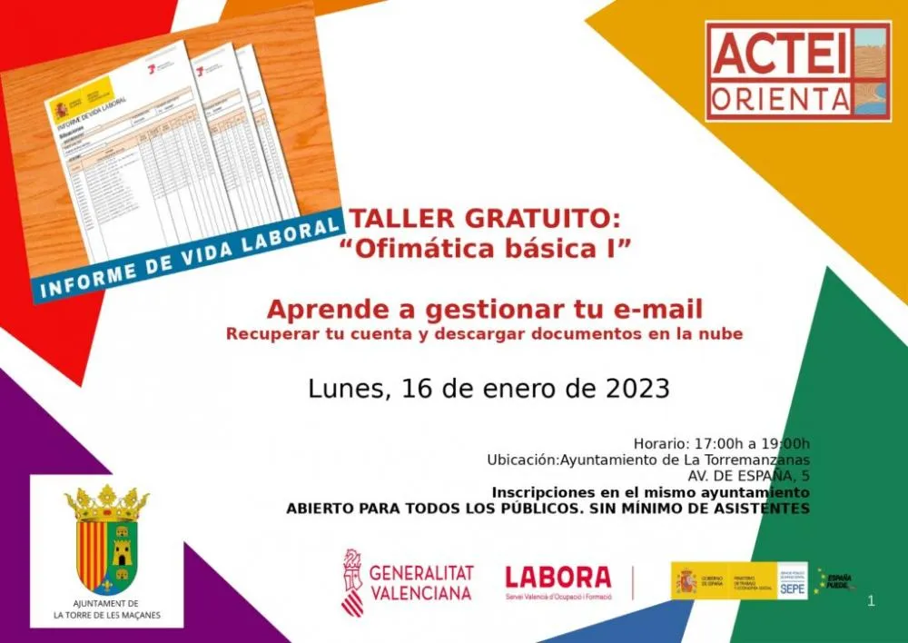 Taller Gratuito de «Ofimática Básica I»