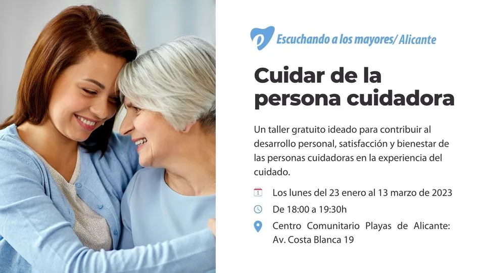 Taller gratuito: Cuidar a la persona cuidadora (Alicante)