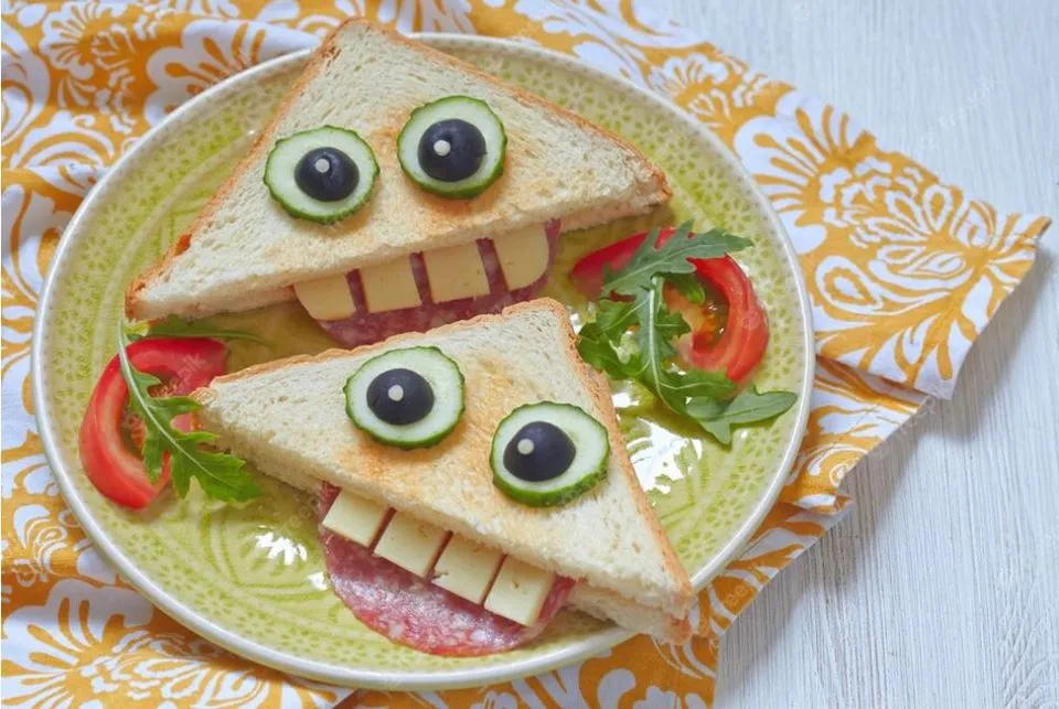 Taller infantil de sándwiches saludables y divertidos