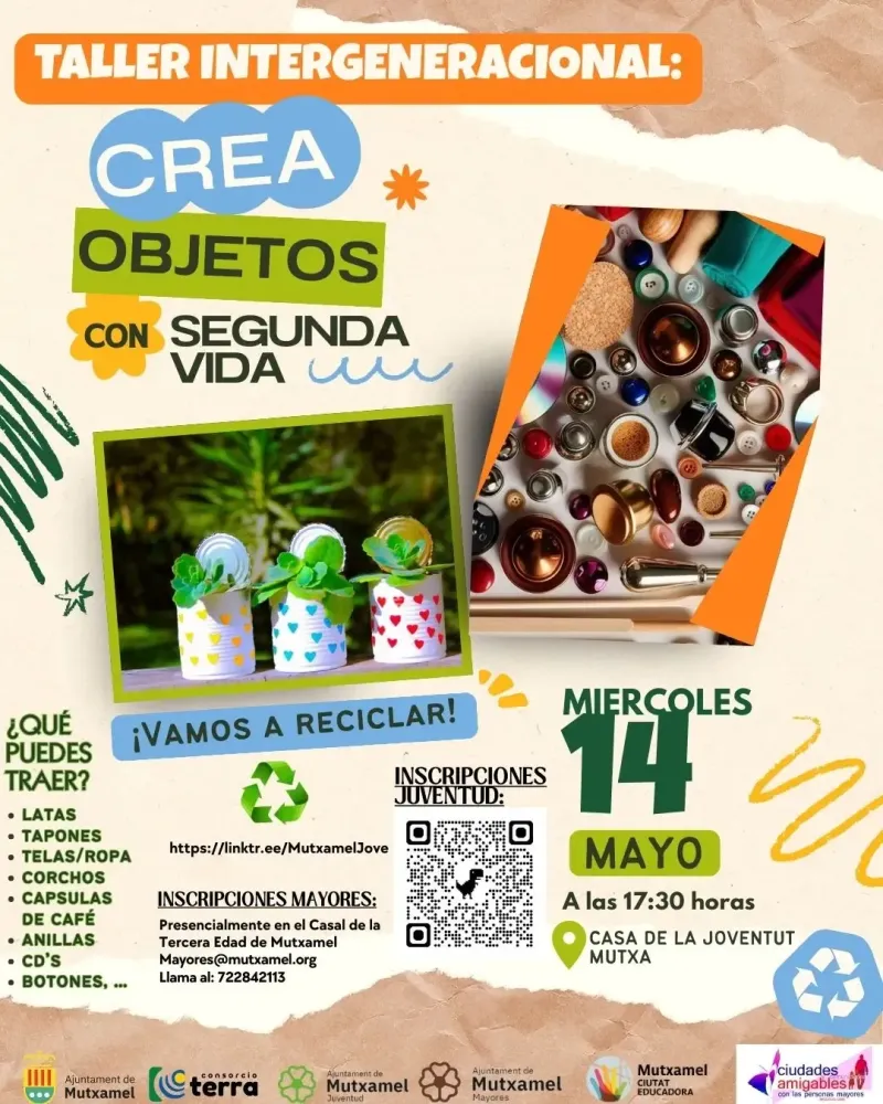 Taller Intergeneracional: Crea objetos con segunda vida