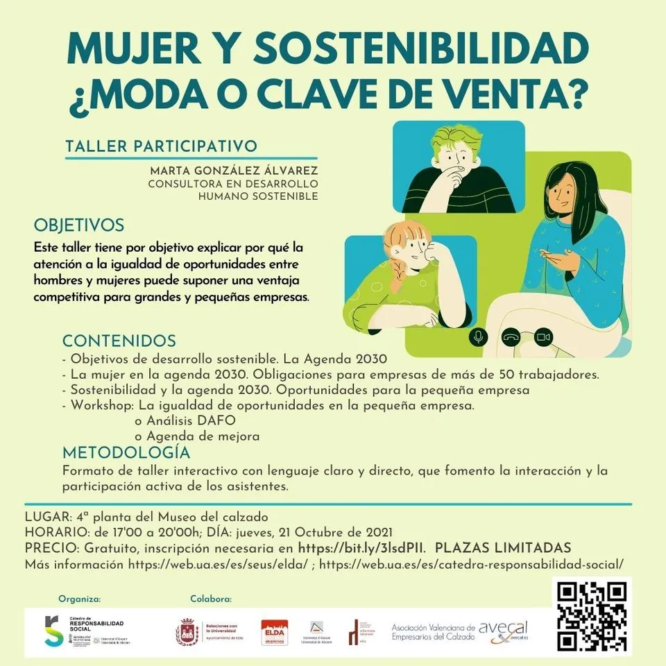 Taller mujer y sostenibilidad ¿moda o clave de venta?