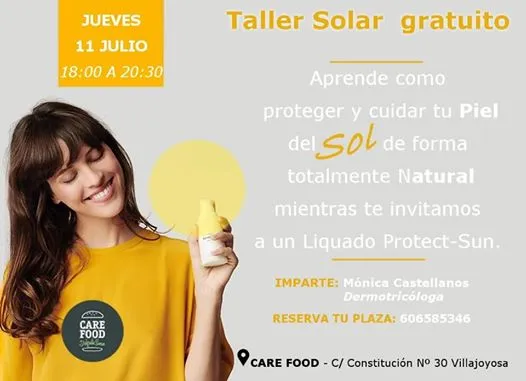 TALLER SOLAR gratuito en Villajoyosa