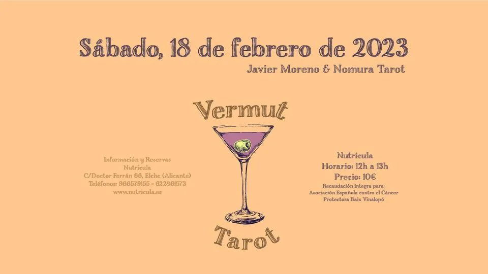 Taller Vermut y Tarot sábado 18 de febrero