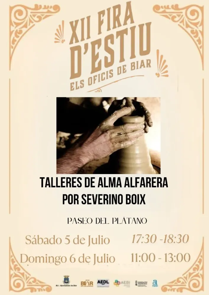 Talleres de Alma Alfarera por Severino Boix ► Fira d'Estiu - Els Oficis de Biar 2025
