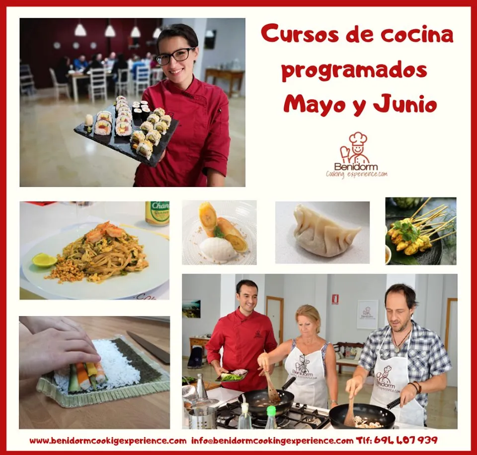 Talleres de cocina Tailandesa, Japonesa en Benidom