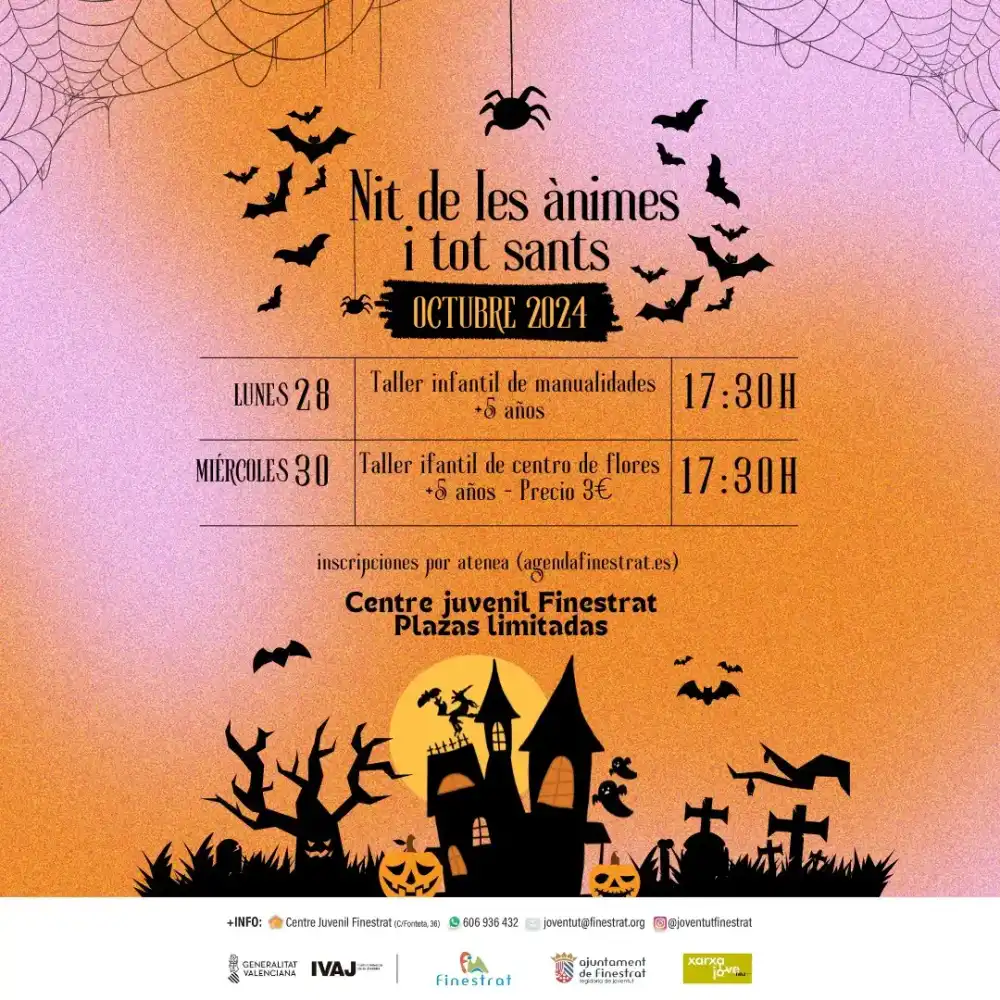 Talleres de Halloween de Juventud