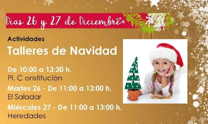 Talleres de Navidad en Almoradí