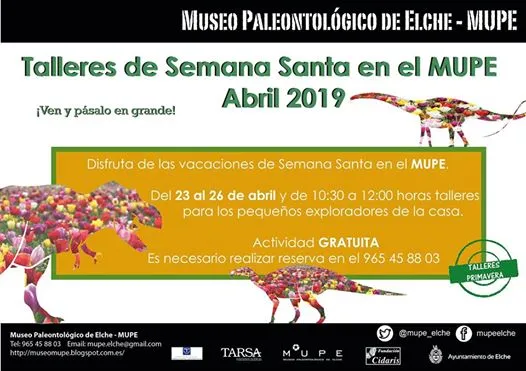 Talleres en vacaciones de Semana Santa
