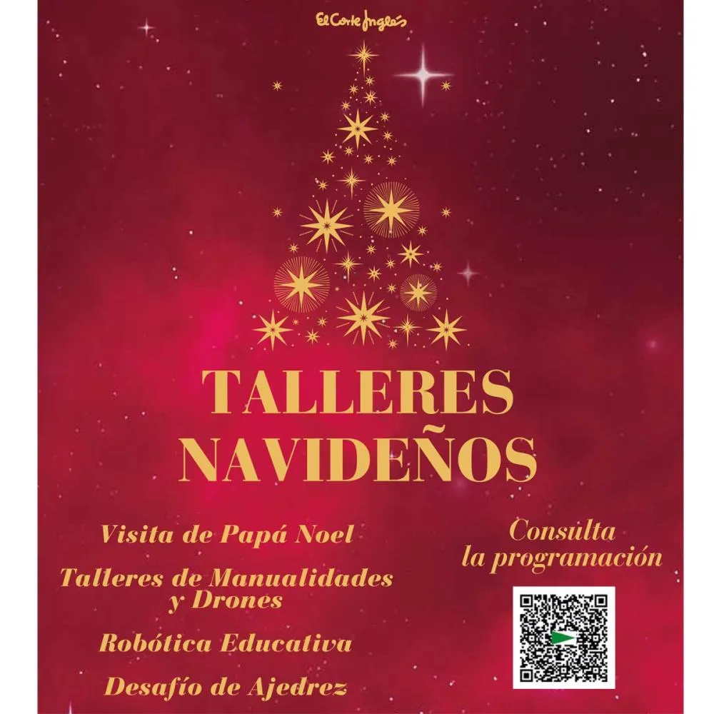 Talleres infantiles navideños y visita de Papá Noel