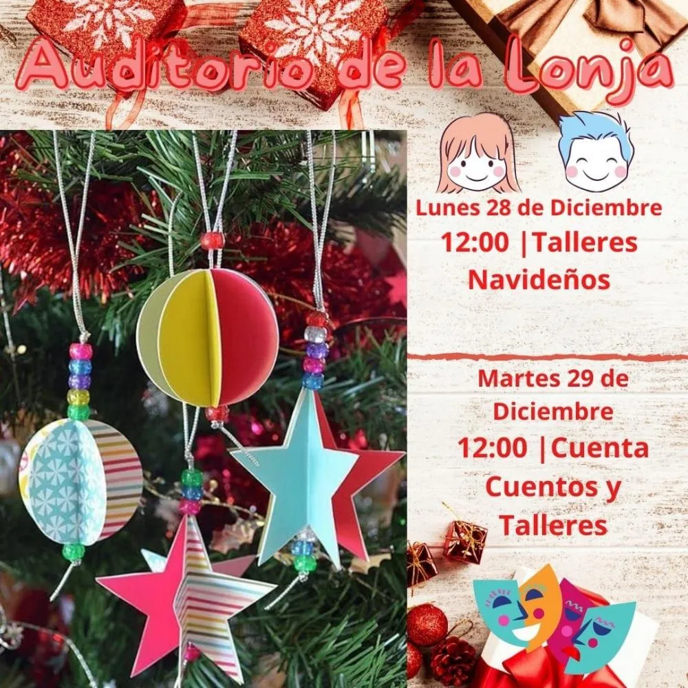 Talleres navideños y cuentacuentos en la Lonja de Orihuela