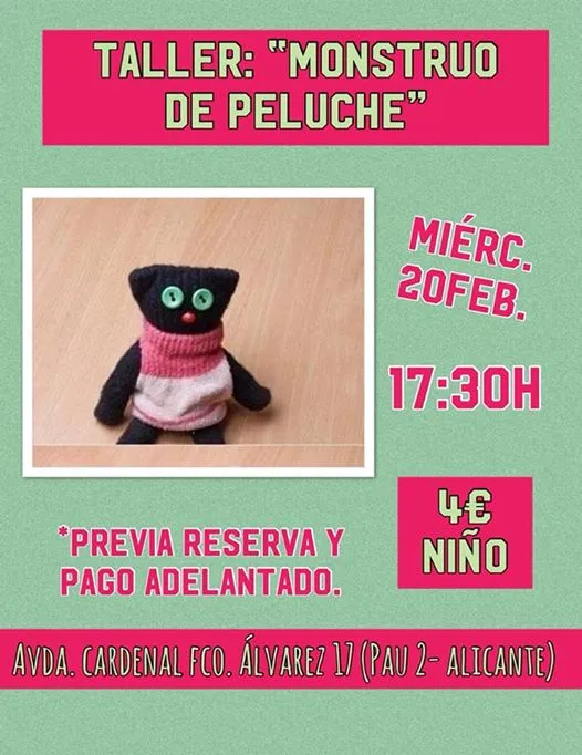 Taller: Muñeco de peluche