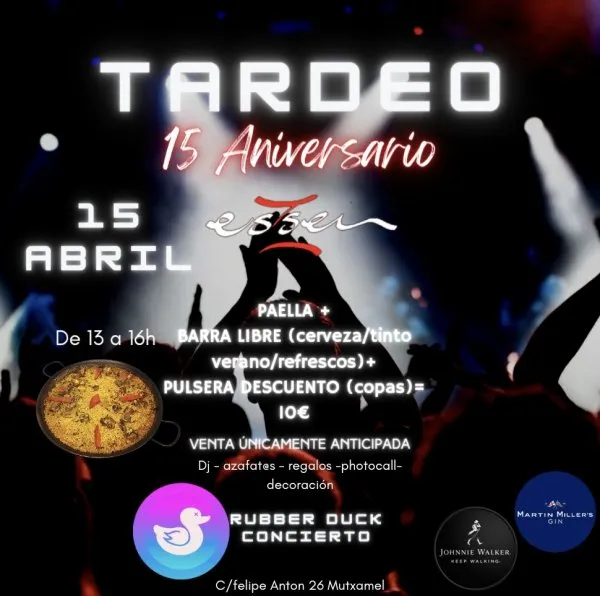 Tardeo 15 aniversario Essenpub