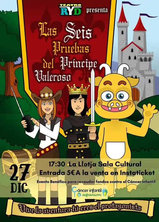 Teatro infantil: Las 6 pruebas del Príncipe valeroso