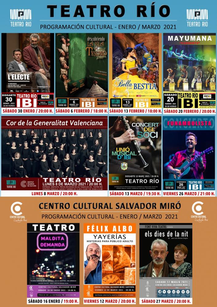Teatro Río - Programación Enero-Marzo 2021