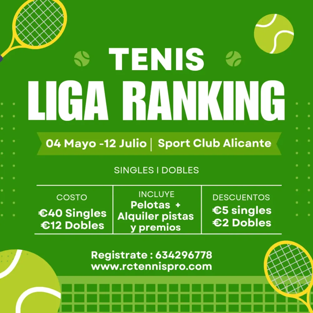 Tenis Liga Ranking - Rc Tennis Pro