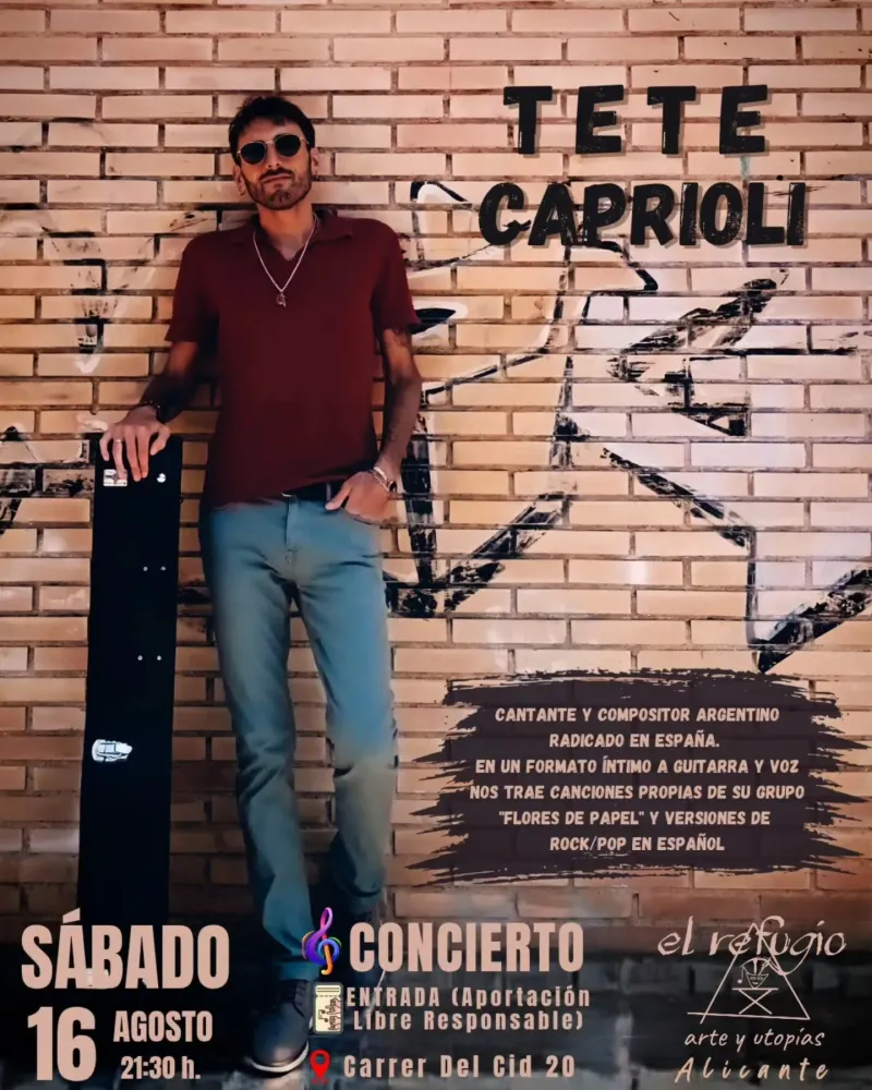 Tete Caprioli en El Refugio Arte y Utopías
