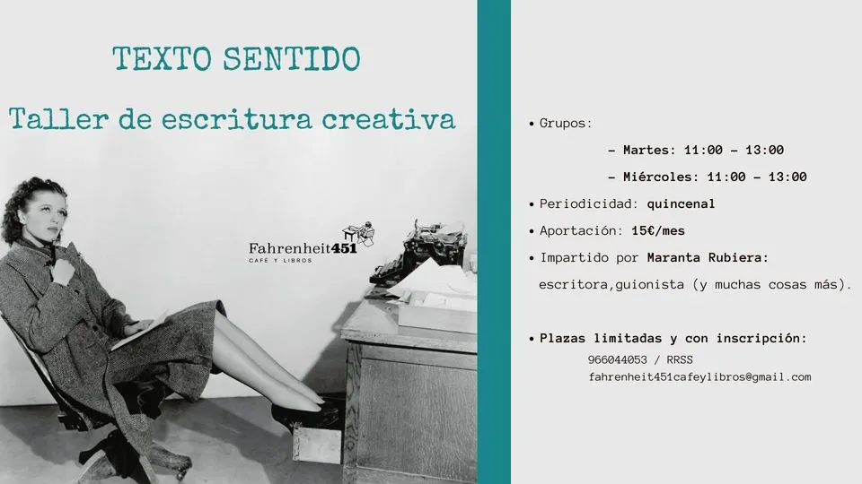 Texto sentido - Taller de escritura creativa