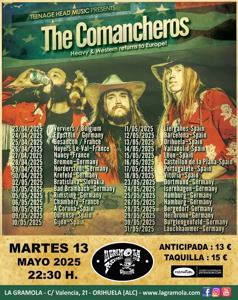 The Comancheros en concierto