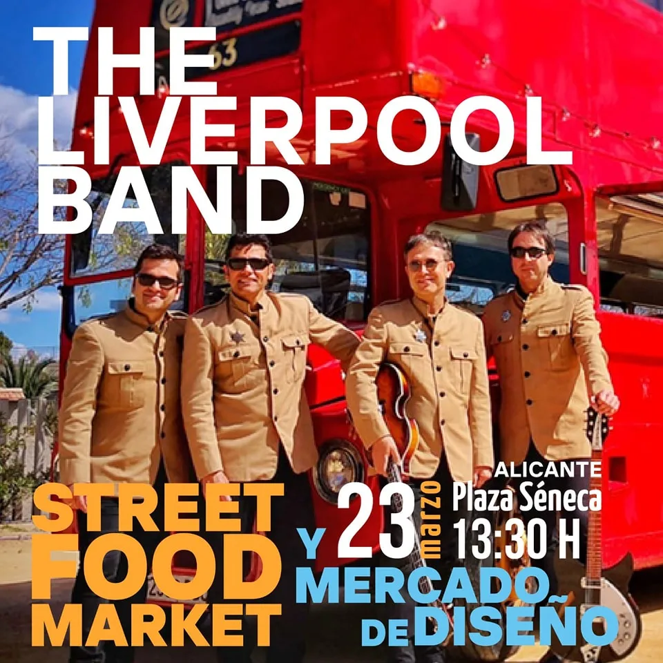 The Liverpool Band - Alacant street market y Mercado de Diseño
