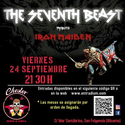 The Seventh Beast - Tributo a Iron Miden en Chester