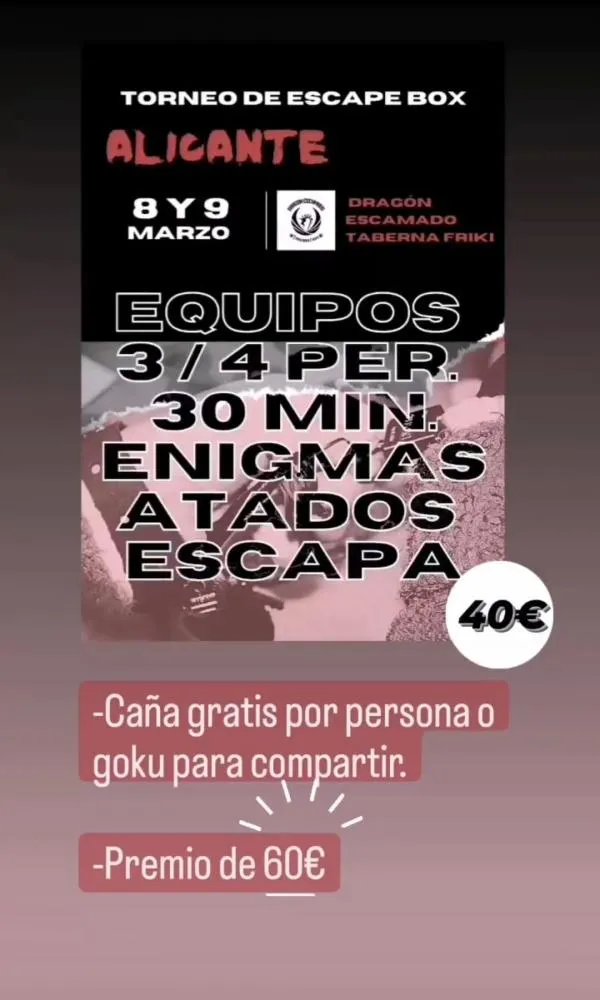 Torneo de Escape Box Alicante