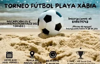 Torneo fútbol playa Jávea