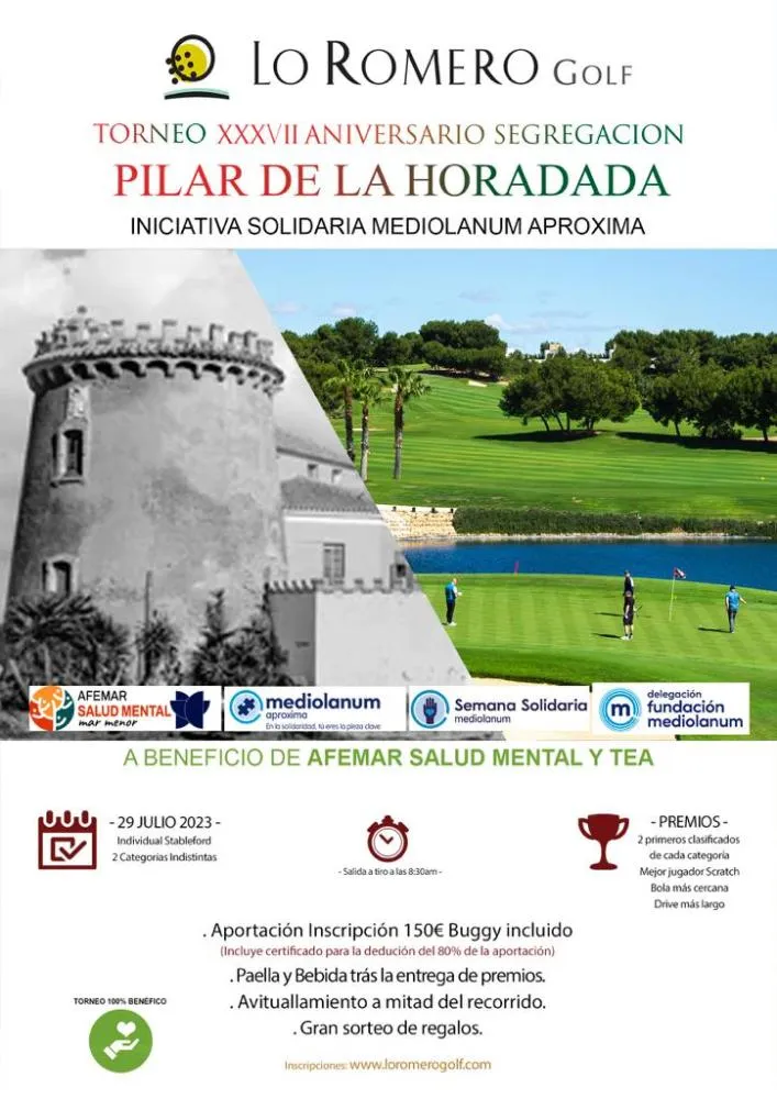 Torneo lo Romero Golf - XXXVII Aniversario Segregación Pilar de la Horadada