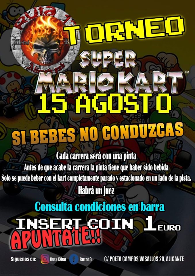 Torneo Supermariokart en Alicante