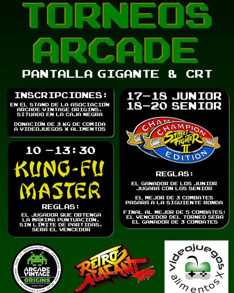 Torneos Arcade en RetroAlacant