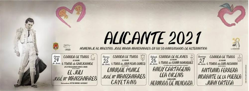 Toros en Alicante - Feria Hogueras 2021