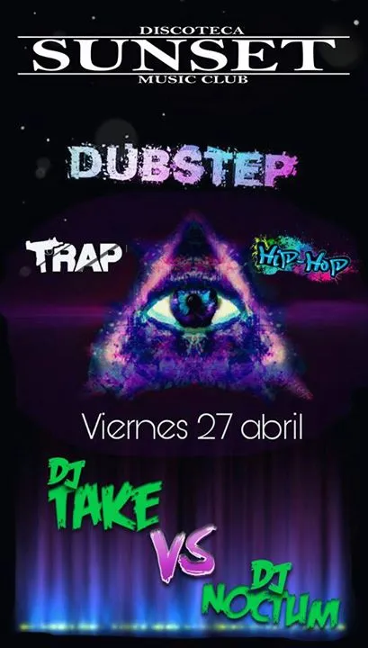 Trap, Dubstep y HipHop de la mano de nuestros residentes DjTake y DjNoctum